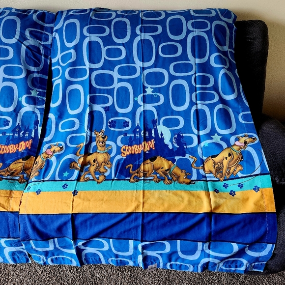 Scooby Doo Other - Scooby Doo Curtain Panels with Tiebacks Window Curtains 40 x 63